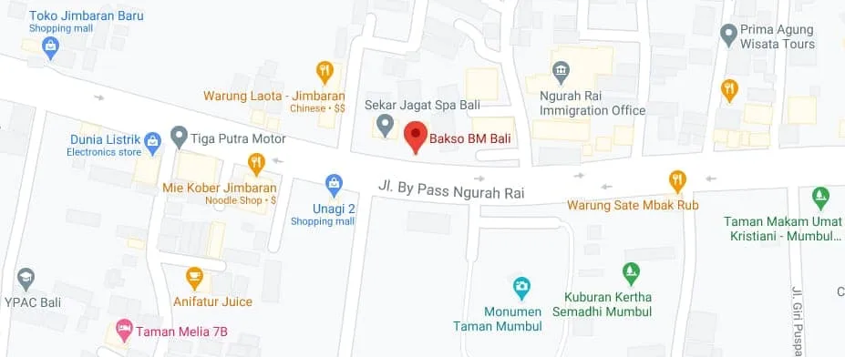 map Bakso Jimbaran map Bakso Jimbaran